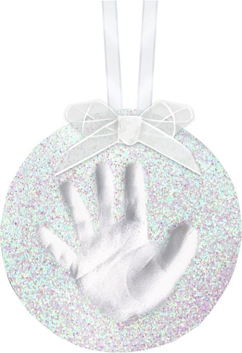 Pearhead Newborn Baby Handprint or Footprint Keepsake Ornament Kit